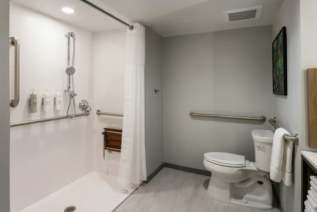 غرفة بسرير كينج بشرفة لذوي الإعاقة، Hilton Garden Inn St. Augustine-Historic District 1/1