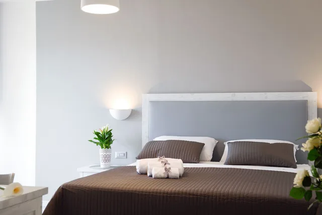غرفة بسرير كوين بإطلالة على البحر بشرفة، Hotel Gli Ulivi 6/10