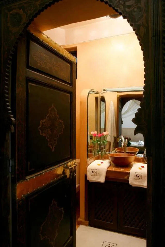 غرفة سوبيريور بسرير مزدوج بشرفة، Riad des Arts 10/10