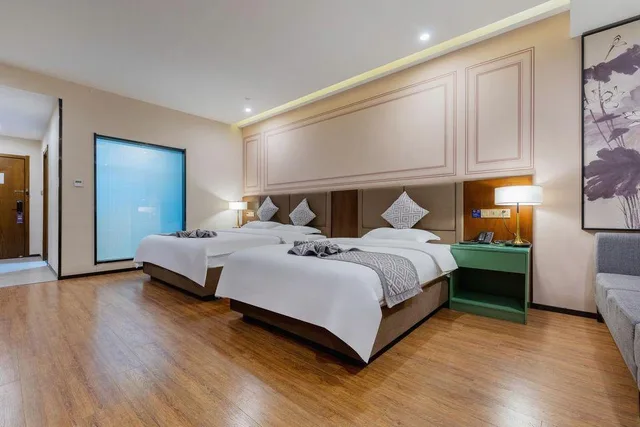 غرفة عائلية، Gem Hefei Feidong High Speed Railway Station Longquan East Road Hotel 2/2