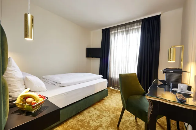 غرفة كلاسيكية مفردة بإطلالة على المدينة، Das Carls Hotel 4/10
