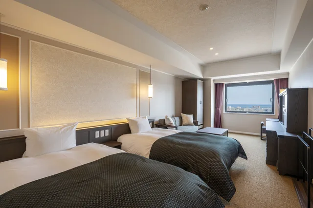 Semi Room, 2 Semi Double Beds، La Vista Hakodate Bay Annex 1/1