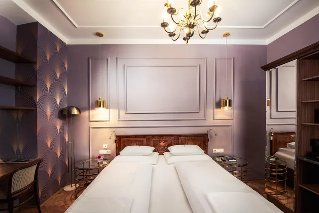 غرفة بسرير كينج بإطلالة على المتنزه، Boutique Hotel Donauwalzer 4/10