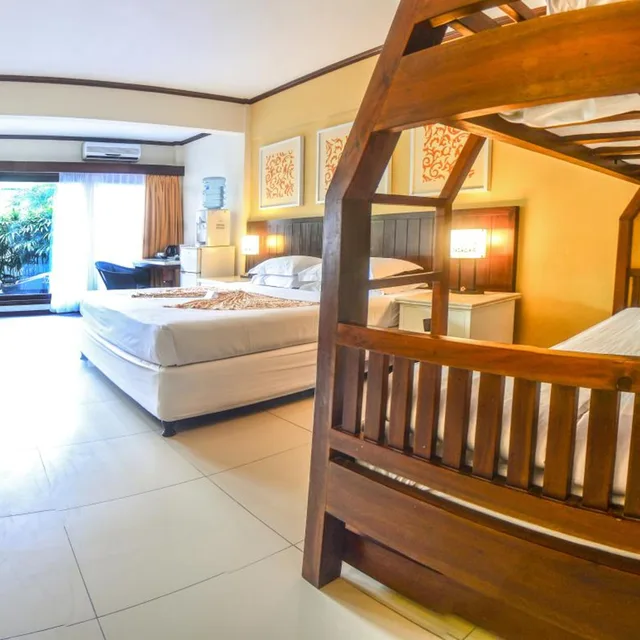 غرفة عائلية بسرير بطابقين، Bali Garden Beach Resort 2/8