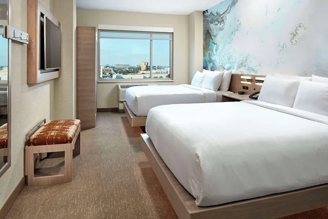 جناح بسريرين كوين بغرفة نوم واحدة لذوي الإعاقة، Anaheim Suites Hotel 1/4