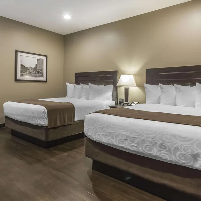 جناح بسريرين كوين مع أريكة يُسمح فيها بالحيوانات الأليفة في الطابق الأرضي، Quality Inn and Suites Saskatoon 1/1