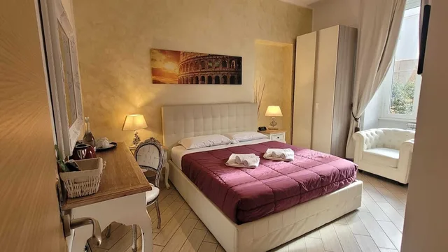 غرفة كومفورت بسرير كوين، Rome Central Rooms Guest House o Affittacamere 2/10
