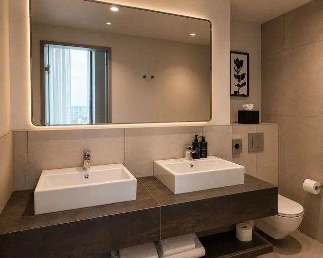 غرفة قياسية بسريرين منفصلين، Hampton by Hilton Manchester City Centre 7/9