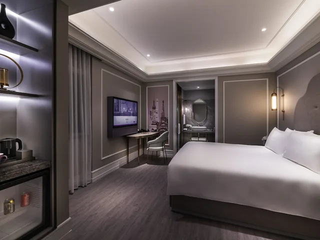 غرفة ديلوكس بسرير كينج، Mercure Shanghai Yu Garden On The Bund 4/9