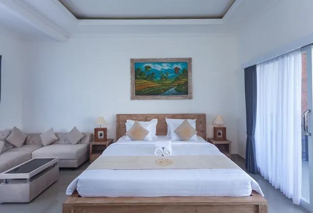 غرفة جونيور بسرير مزدوج بغرفة نوم واحدة مع أريكة، Sujiwa Ubud Retreat 3/9