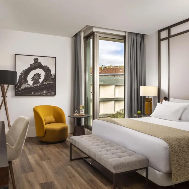 غرفة سوبيريور بسرير مزدوج أو سريرين منفصلين مع سرير إضافي، Nh Collection Santiago De Compostela Hotel 1/9