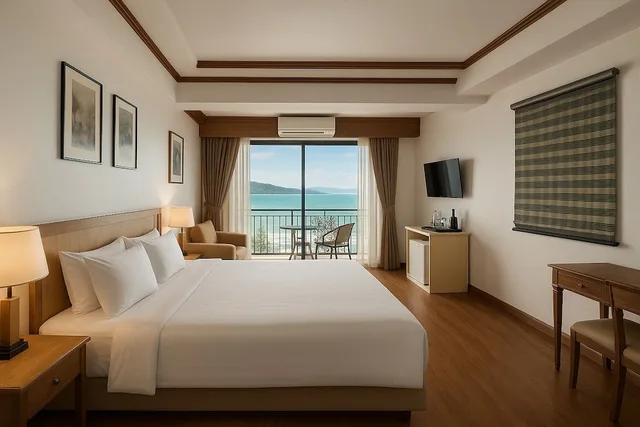 غرفة ديلوكس بسرير كينج بإطلالة على البحر، The Orchid Hotel And Spa Kalim Bay 2/10