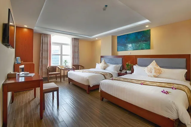غرفة ديلوكس بسريرين كوين، Nhat Minh Hotel And Apartment 2/3