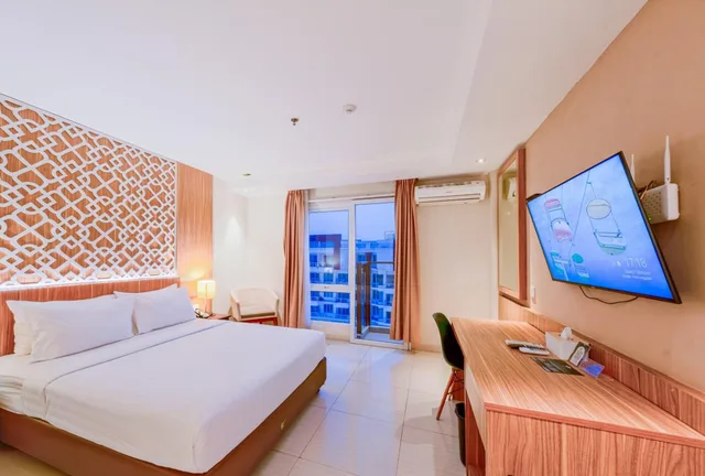 غرفة سوبيريور بسرير مزدوج أو سريرين منفصلين بإطلالة على البحر، Astara Hotel Balikpapan 1/10