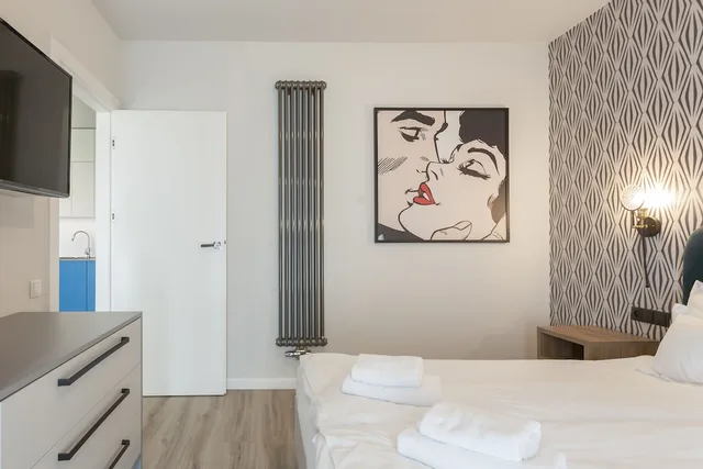 شقة كومفورت بسرير مزدوج بشرفة بغرفة نوم واحدة مع أريكة، Grano Apartments 2/3
