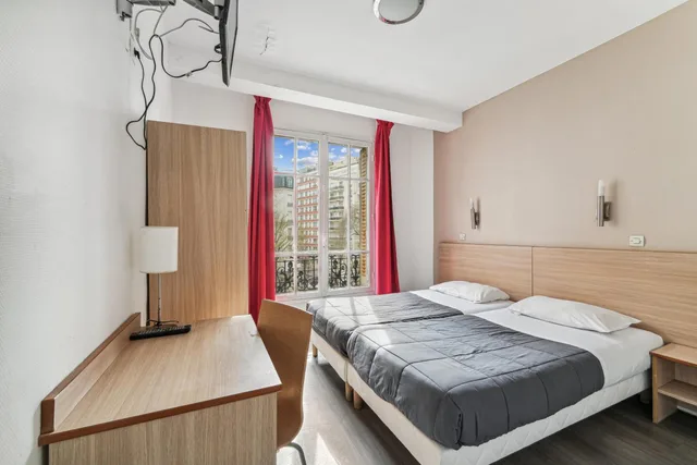 غرفة بسريرين منفصلين، Hotel Tolbiac 1/2
