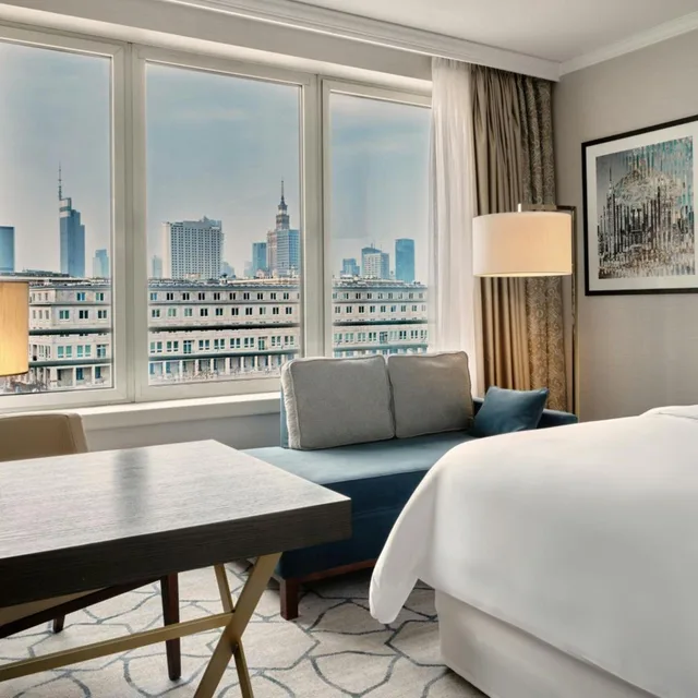 Guest Room, Classic, Twin Beds, Sheraton Grand Warsaw 3/4