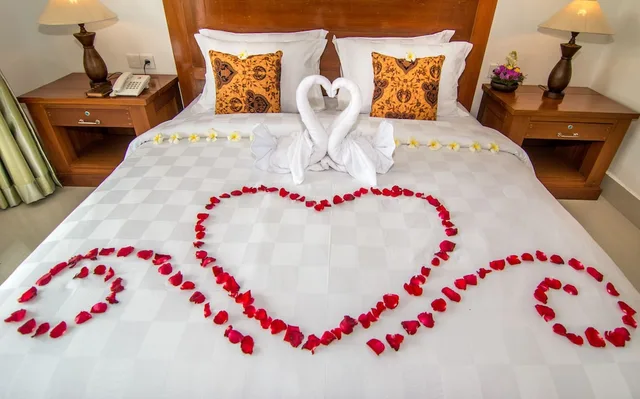 غرفة ديلوكس بسرير مزدوج بإطلالة على الحديقة، Gita Maha Hotel 7/10