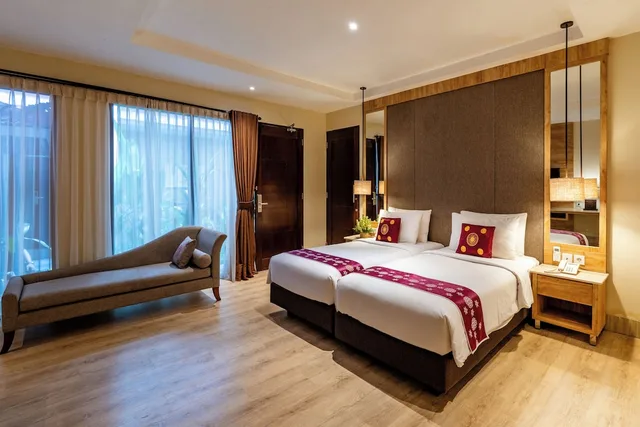 جناح استوديو بسرير كينج بإطلالة على المسبح في الطابق الأرضي، Bali Sunshine Inn Nusa Dua 6/10
