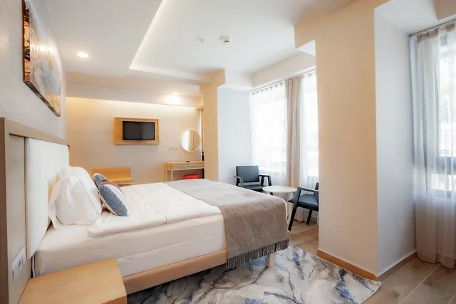 غرفة فاخرة بسرير مزدوج، Old Town Point Hotel & Spa Antalya 2/4