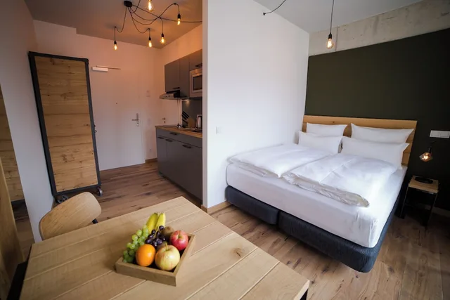 استوديو بسرير كوين، Staycity Aparthotels Leipzig City Centre 2/5
