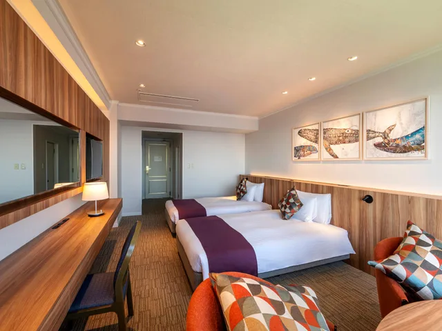 Semi Room, Horizon, Deluxe, 2 Semi Double Beds، Hotel New Akao 2/2