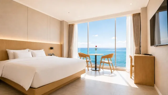 غرفة ديلوكس بسرير مزدوج بإطلالة على البحر، Hotel Laon 9/10