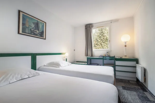 غرفة بسرير مزدوج أو سريرين منفصلين، Hotel Paradis De Lourdes 2/10