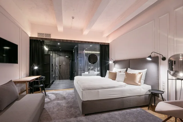غرفة سوبيريور عائلية بسريرين منفصلين وسرير بطابقين، Pytloun Boutique Hotel Prague 1/2