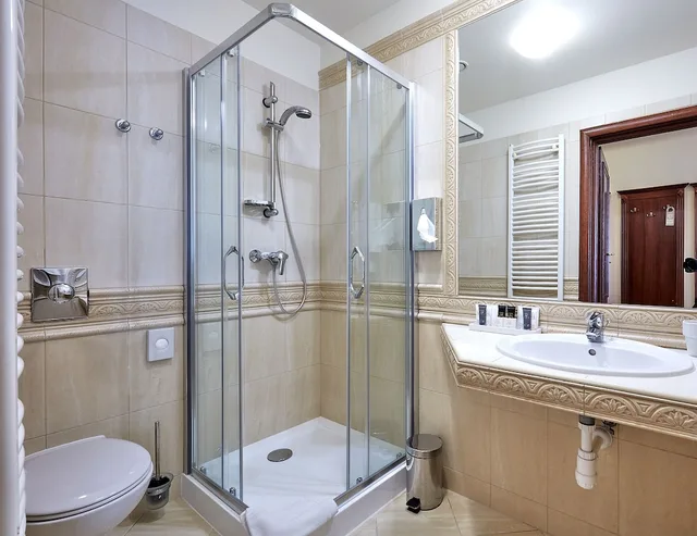 غرفة قياسية ثلاثية بسريرين منفصلين مع أريكة، Grand Hotel Stamary Wellness Spa 2/3