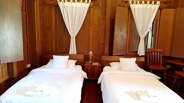 غرفة ديلوكس بسريرين منفصلين، Luang Chumni Village 1/4