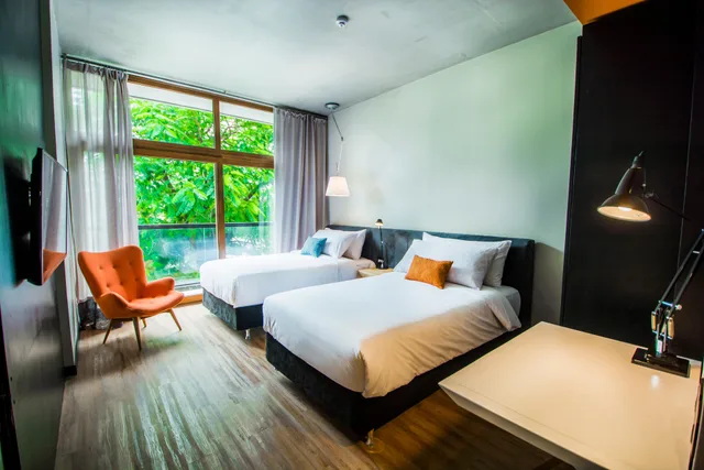غرفة قياسية بسريرين منفصلين بإطلالة، Five Hotel Asuncion 1/1
