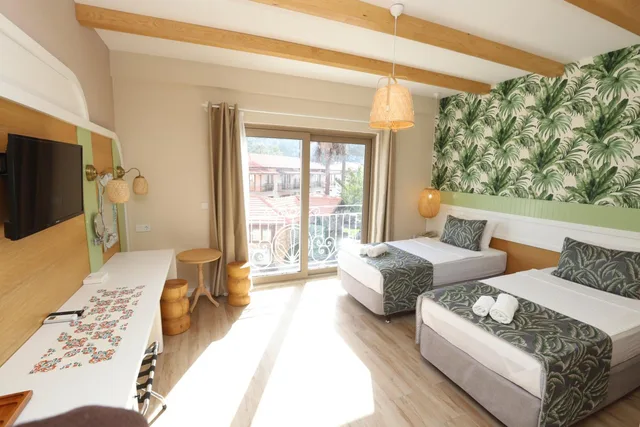 غرفة بسرير مزدوج أو سريرين منفصلين، Dolphin Apart Hotel Sarigerme 1/10