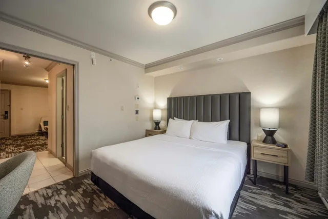 جناح بسرير كينج مع أريكة بمطبخ صغير، Sandman Hotel & Suites Winnipeg Airport 2/6