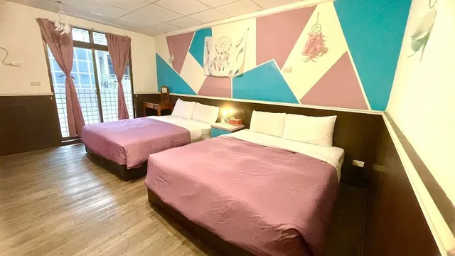 غرفة ديلوكس رباعية بسريرين مزدوجين، Yi-Sian Hot Spring Hotel 1/1
