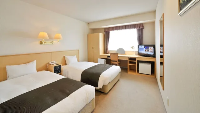 غرفة بسريرين منفصلين، Yamagata Kokusai Hotel 1/2