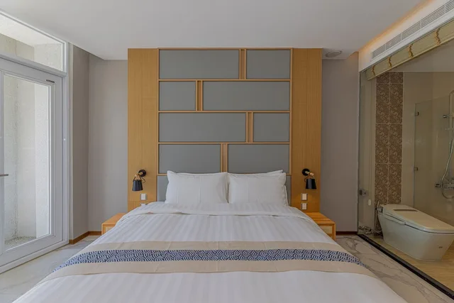 غرفة قياسية بسرير كوين بإطلالة على البحيرة، Sun Moon Lake Apollo Resort Hotel 2/7