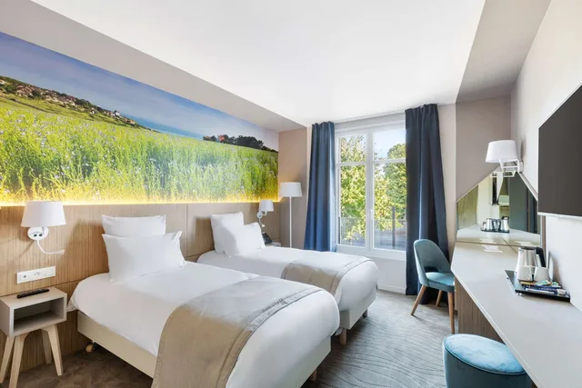 غرفة قياسية بسريرين منفصلين، Best Western Le Beffroi 1/4