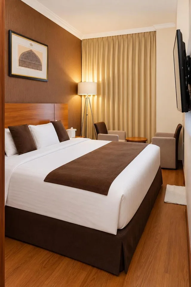 غرفة ديلوكس بسرير كينج، نور الثريا(Elaf AL-maqam Hotel Makkah Ajyad) 2/10