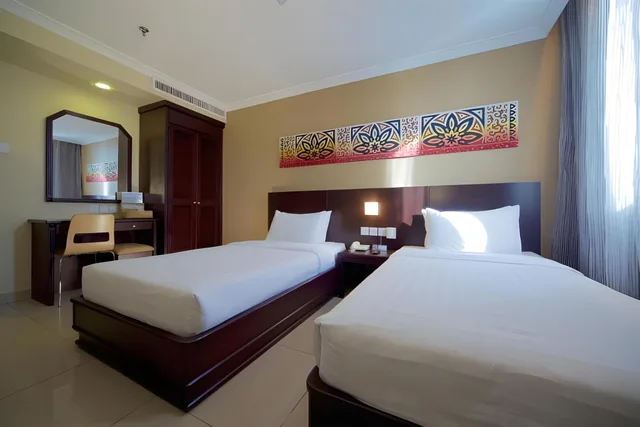 غرفة سوبيريور بسريرين منفصلين، Kinabalu Daya Hotel 1/1