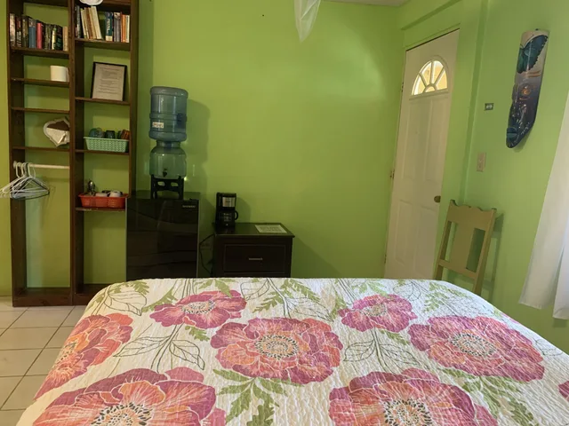 غرفة قياسية بسرير كوين وسريرين منفصلين بإطلالة على الفناء، All Seasons Guest House 4/10