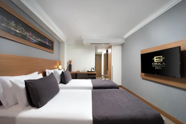 غرفة سوبيريور ثلاثية بسرير مزدوج وسرير فردي بإطلالة على المدينة بغرفة نوم واحدة، Orka Royal Hotel 2/10