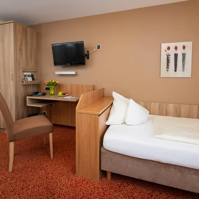 غرفة قياسية بسريرين منفصلين، Ambient Hotel Am Europakanal 4/5