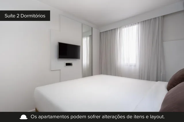 جناح بسرير مزدوج بغرفتي نوم، Paulista Suites by Charlie 6/10