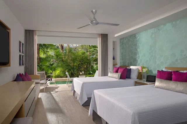 Xcelerate, Swim Out, Junior Suite, 2 Double Beds, Tropical View، Breathless Riviera Cancun Resort & Spa - Adults Only 2/3
