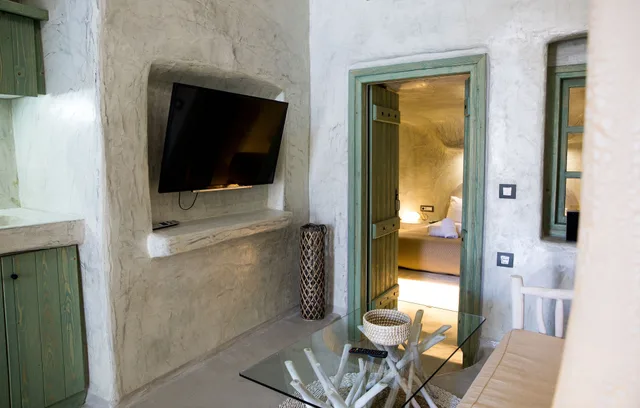 جناح عائلي بسريرين كينج بإطلالة جزئية على البحر، Santorini Dreams Villas 10/10
