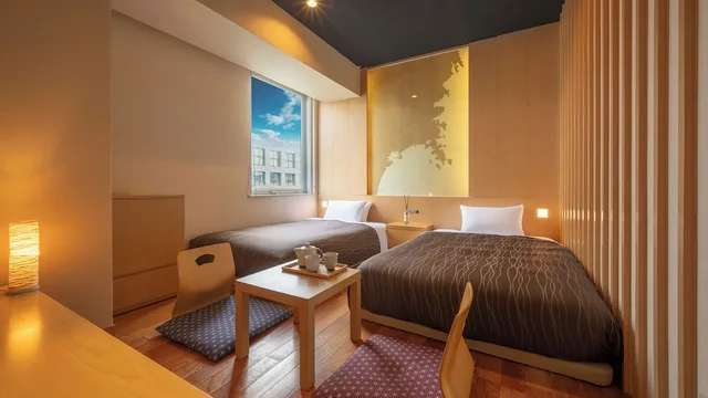 غرفة بسريرين منفصلين، Sendai Washington Hotel 1/5