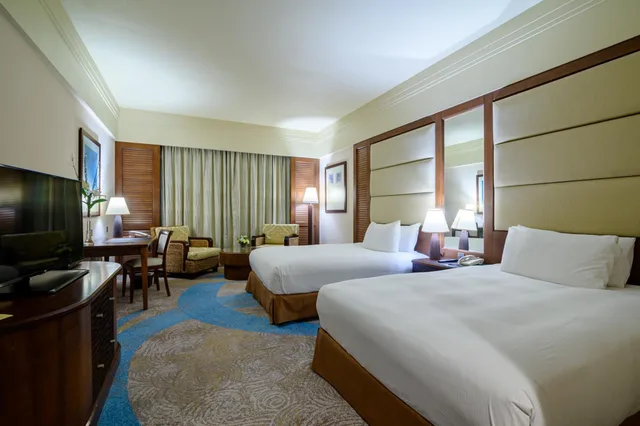 غرفة ديلوكس بسريرين منفصلين بإطلالة على البحر، Danat Jebel Dhanna Resort 5/7