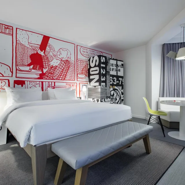 غرفة سوبيريور ركنية بسرير كينج، Radisson RED, Brussels 4/9