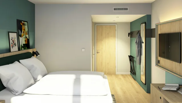 غرفة بسرير كوين لذوي الإعاقة، Spark by Hilton Essen City Centre 1/10